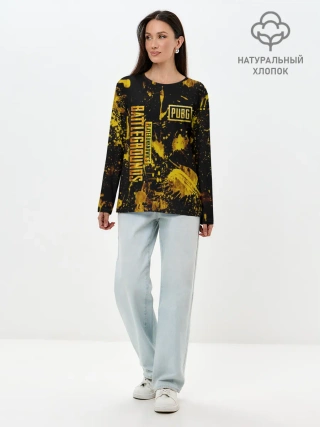 Лонгслив женский. Хлопок / PUBG