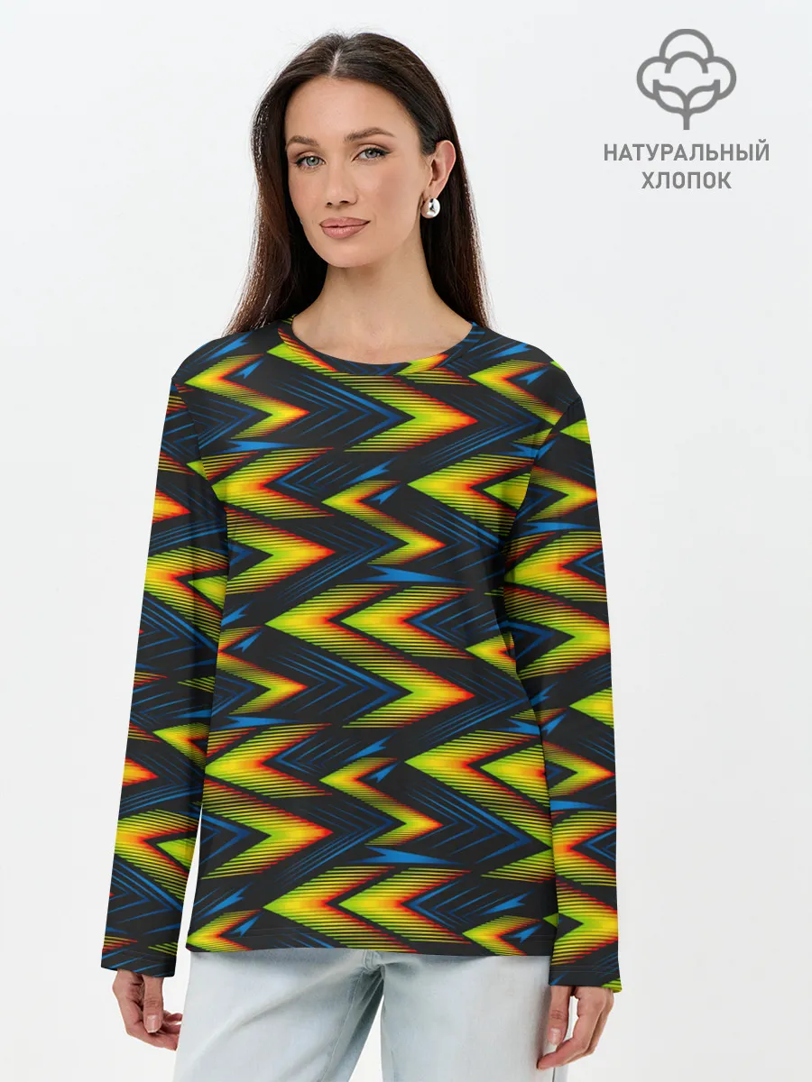 Лонгслив женский. Хлопок / ZigZag
