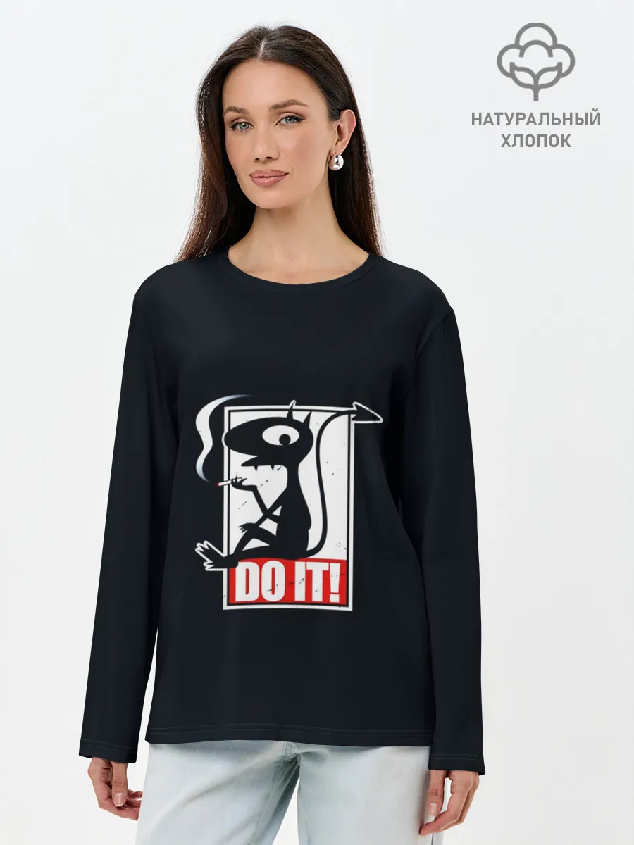 Лонгслив женский. Хлопок / Disenchantment. DO IT!