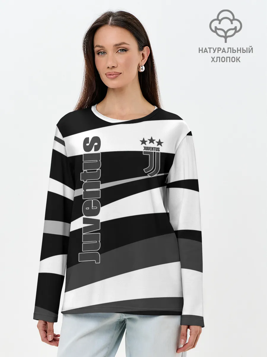 Лонгслив женский. Хлопок / Juventus