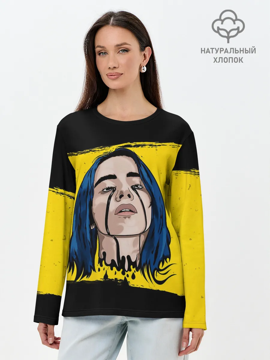 Лонгслив женский. Хлопок / BILLIE EILISH