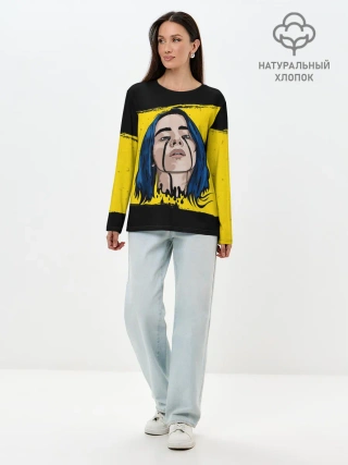 Лонгслив женский. Хлопок / BILLIE EILISH