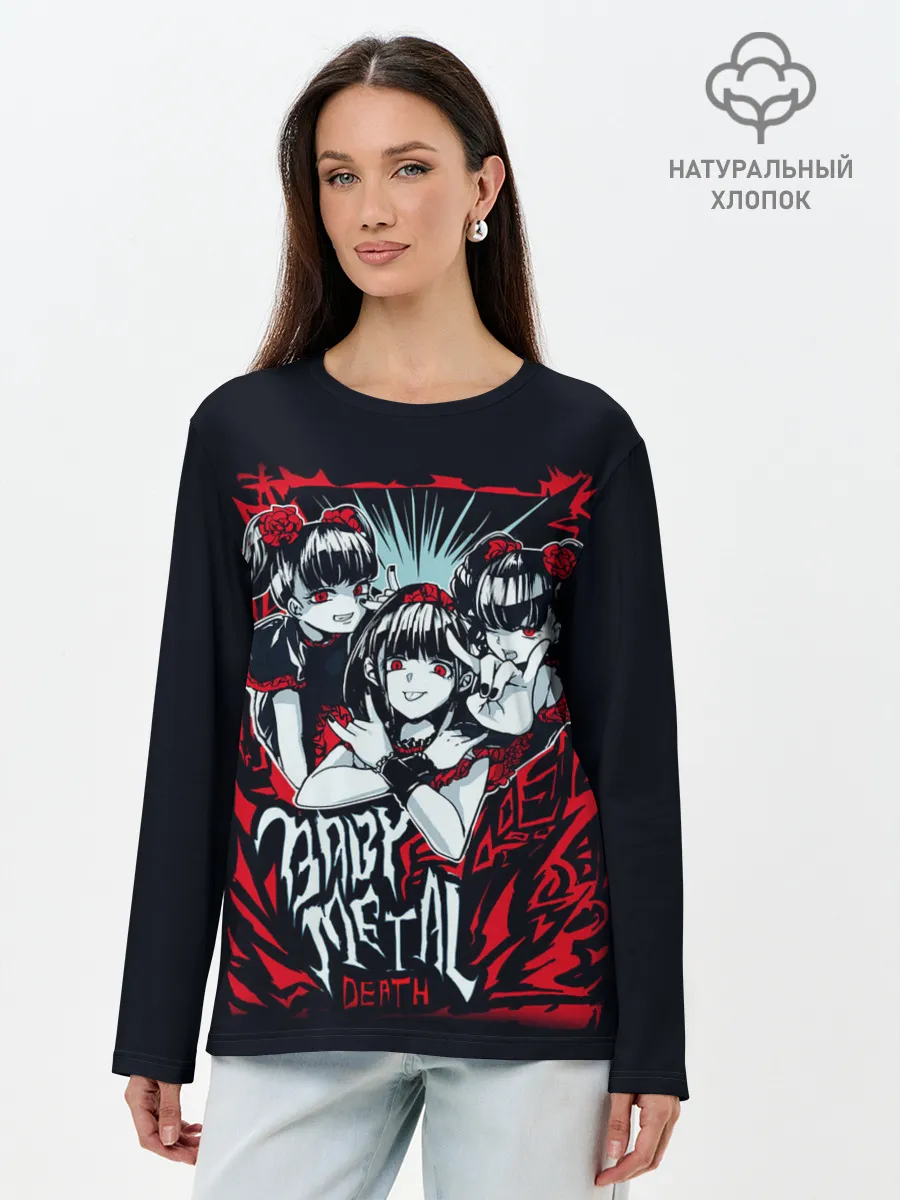 Лонгслив женский. Хлопок / BABYMETAL