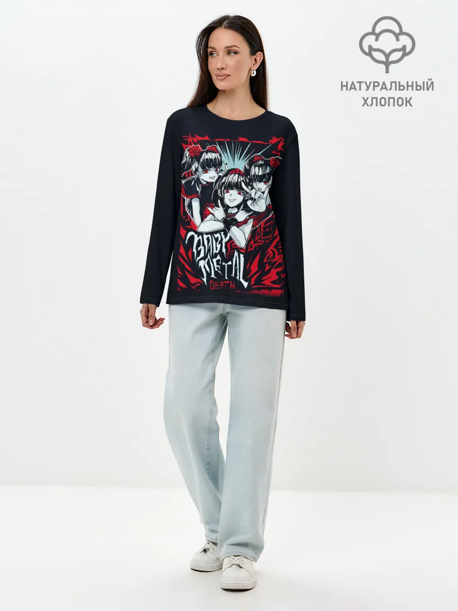 Лонгслив женский. Хлопок / BABYMETAL