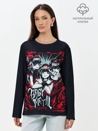 Лонгслив женский. Хлопок / BABYMETAL