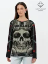 Лонгслив женский. Хлопок / Metallica