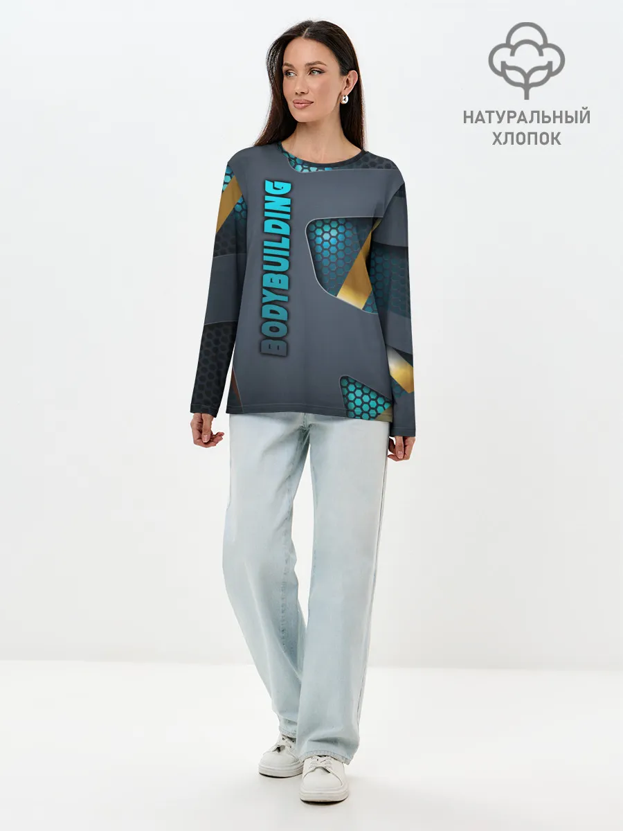Лонгслив женский. Хлопок / Bodybuilding