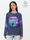 Лонгслив женский. Хлопок / Fortnite