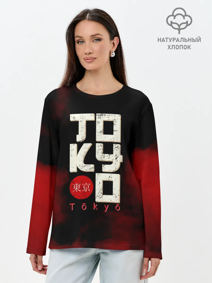 Лонгслив женский. Хлопок / Tokyo
