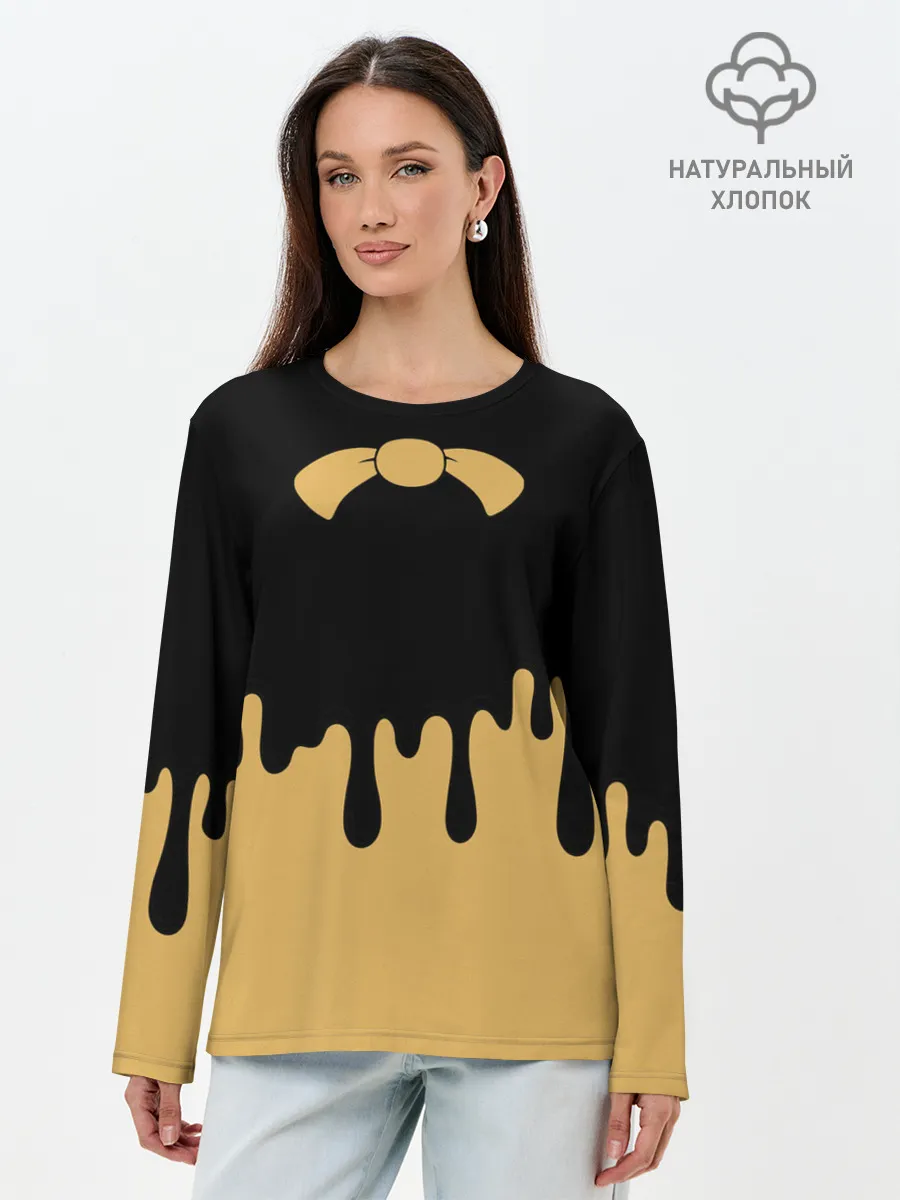 Лонгслив женский. Хлопок / Bendy And The Ink Machine