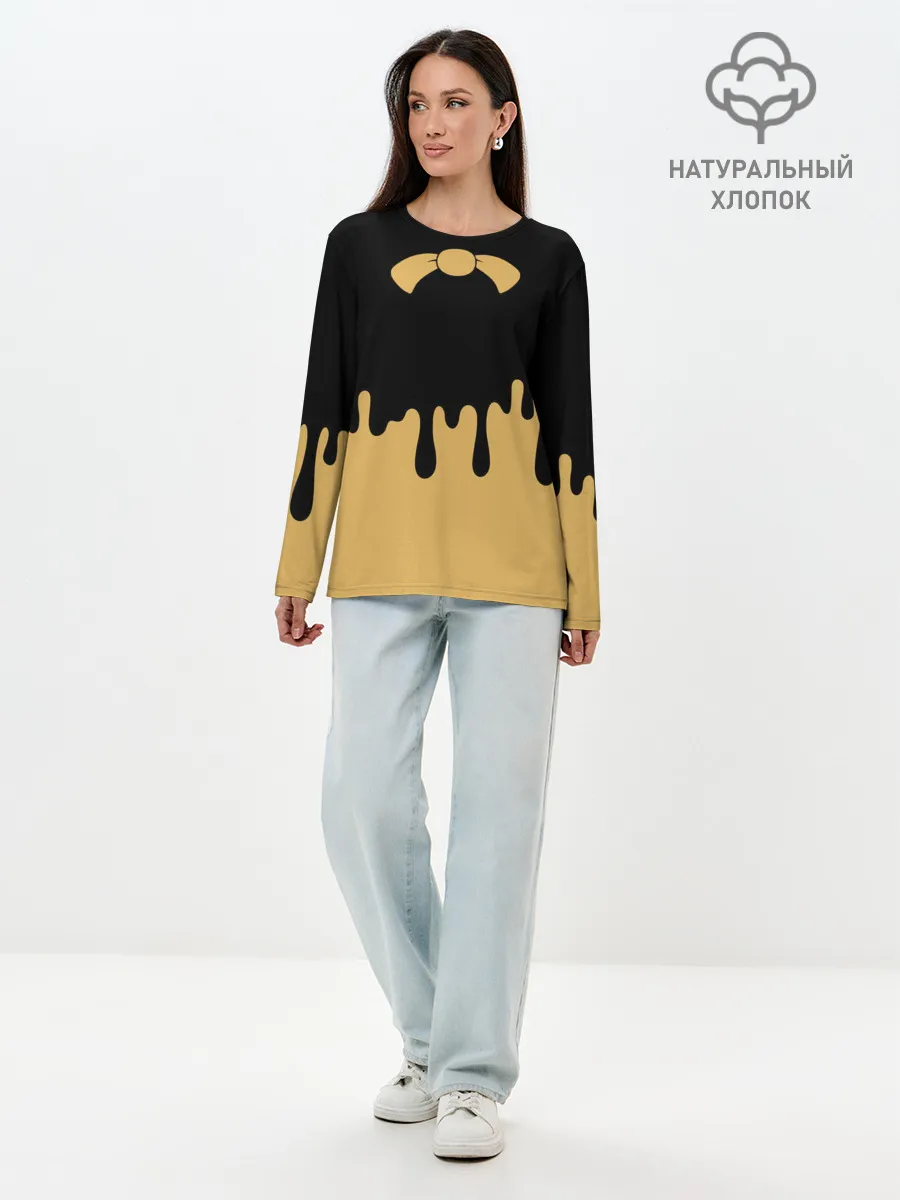 Лонгслив женский. Хлопок / Bendy And The Ink Machine