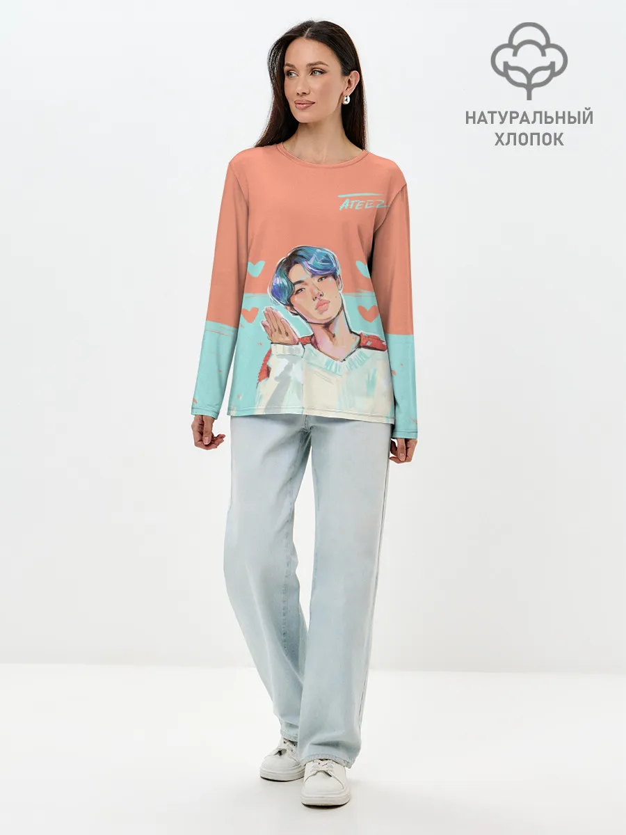 Лонгслив женский. Хлопок / Ateez