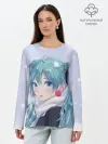Лонгслив женский. Хлопок / Hatsune Miku. Winter