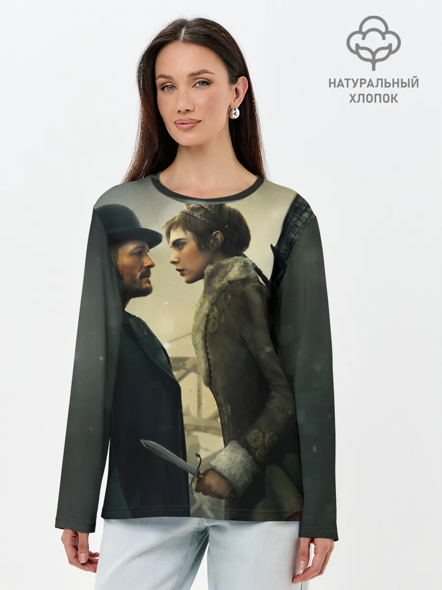 Лонгслив женский. Хлопок / Carnival Row