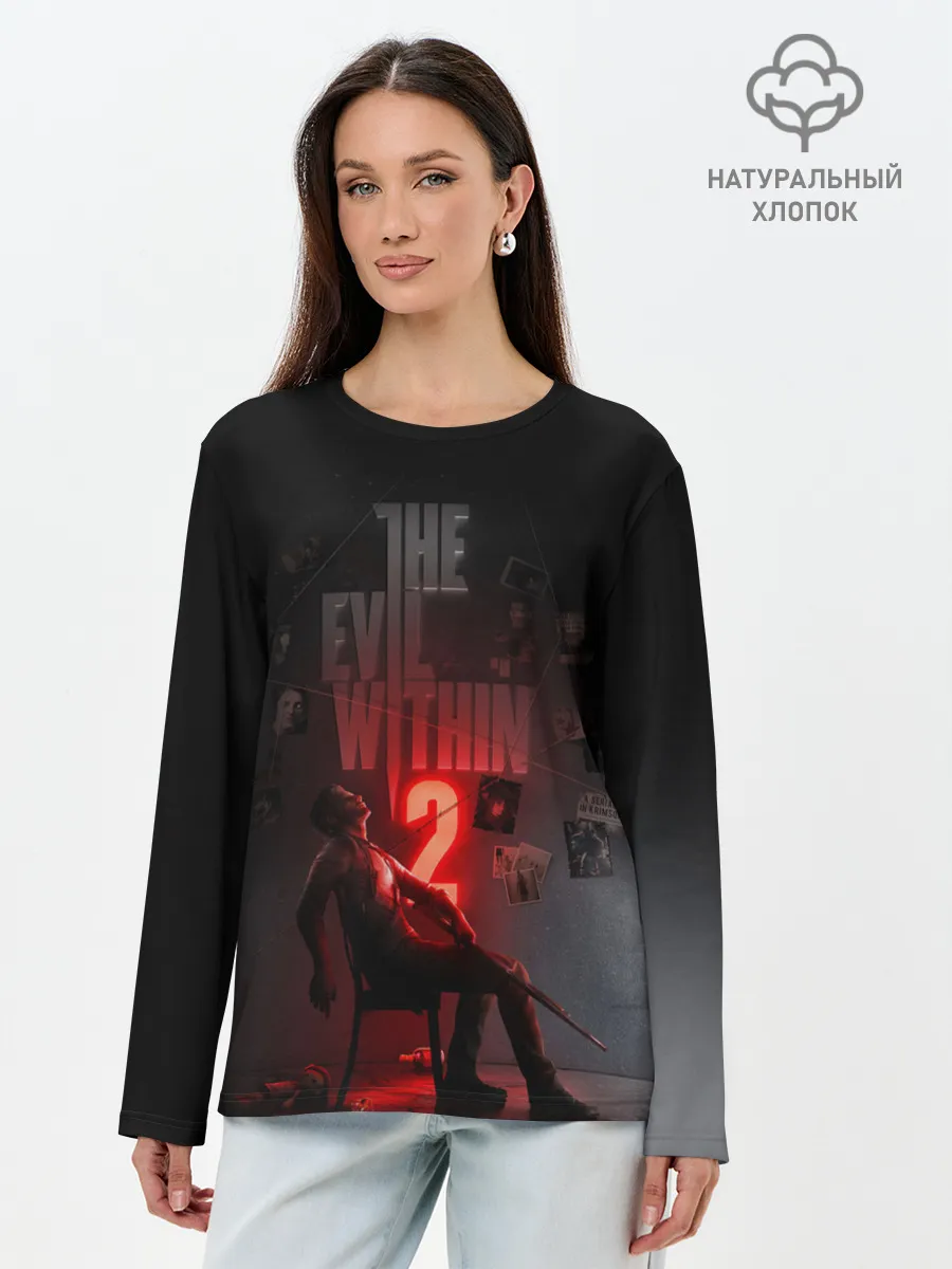Лонгслив женский. Хлопок / The Evil Within 2