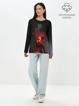 Лонгслив женский. Хлопок / The Evil Within 2