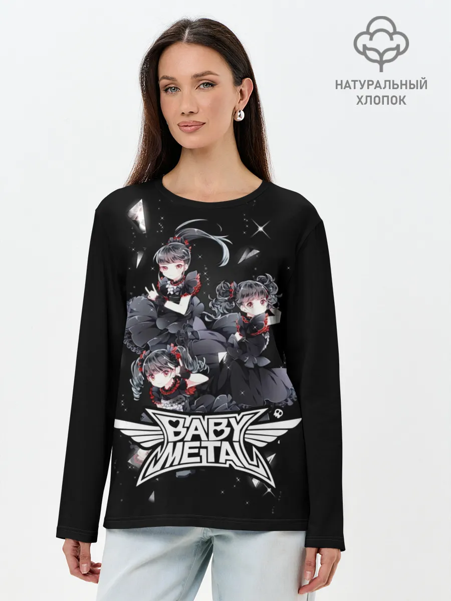 Лонгслив женский. Хлопок / BABYMETAL