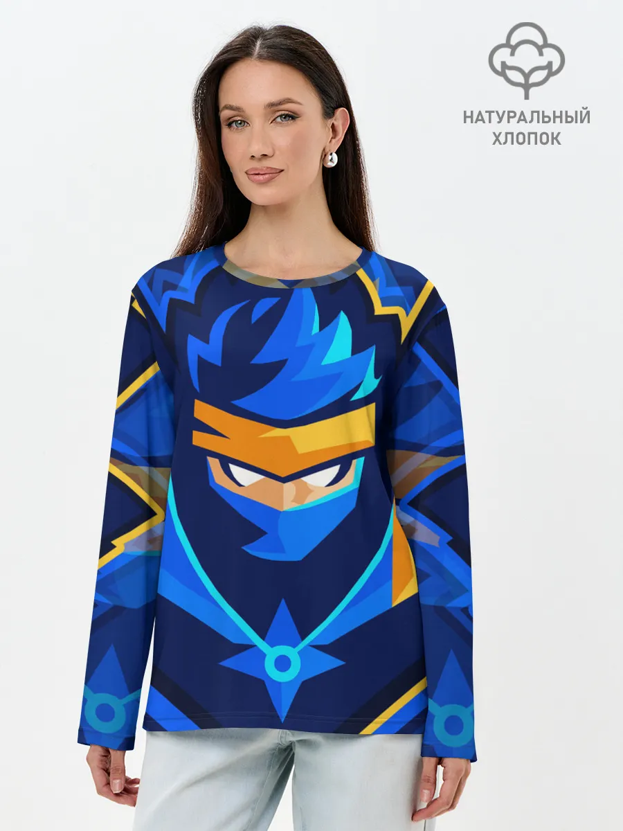 Лонгслив женский. Хлопок / FORTNITE NINJA