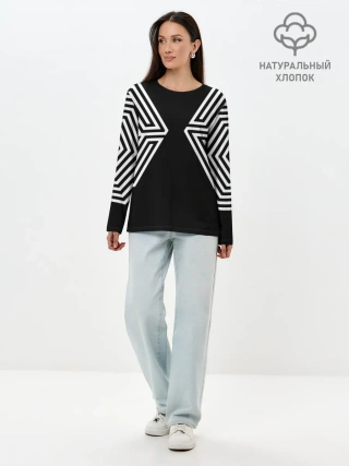 Лонгслив женский. Хлопок / EXO