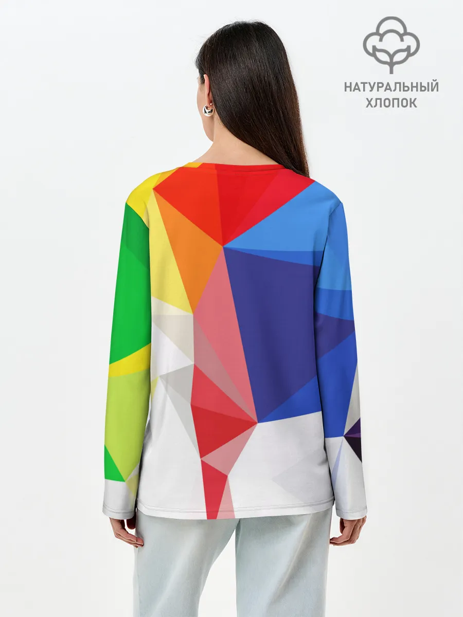 Лонгслив женский. Хлопок / BACKGROUND COLOR