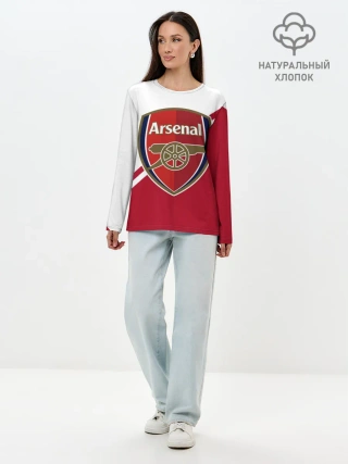Лонгслив женский. Хлопок / Arsenal FC