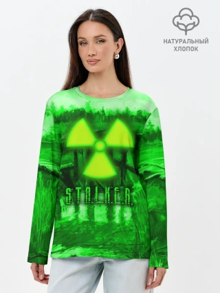 Лонгслив женский. Хлопок / Stalker