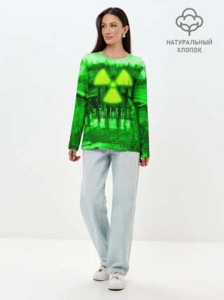 Лонгслив женский. Хлопок / Stalker