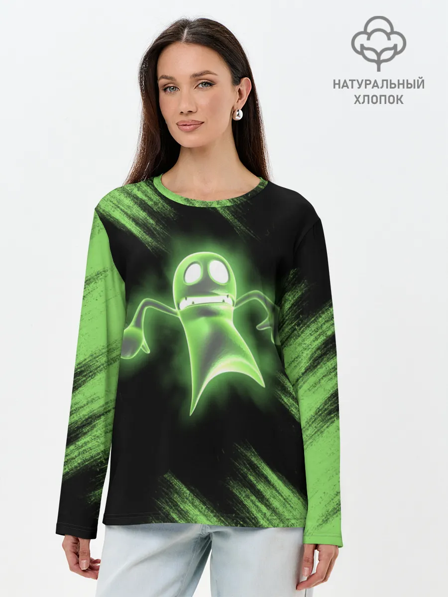 Лонгслив женский. Хлопок / Luigis Mansion