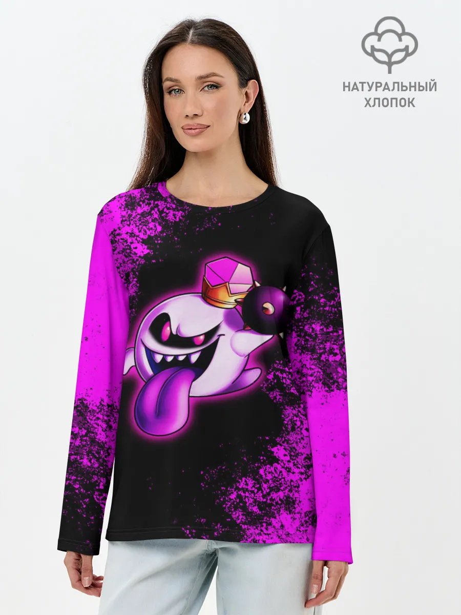 Лонгслив женский. Хлопок / Luigis Mansion