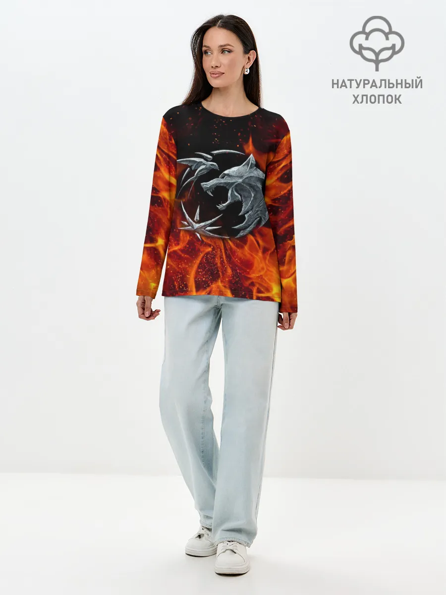 Лонгслив женский. Хлопок / СЕРИАЛ ВЕДЬМАК