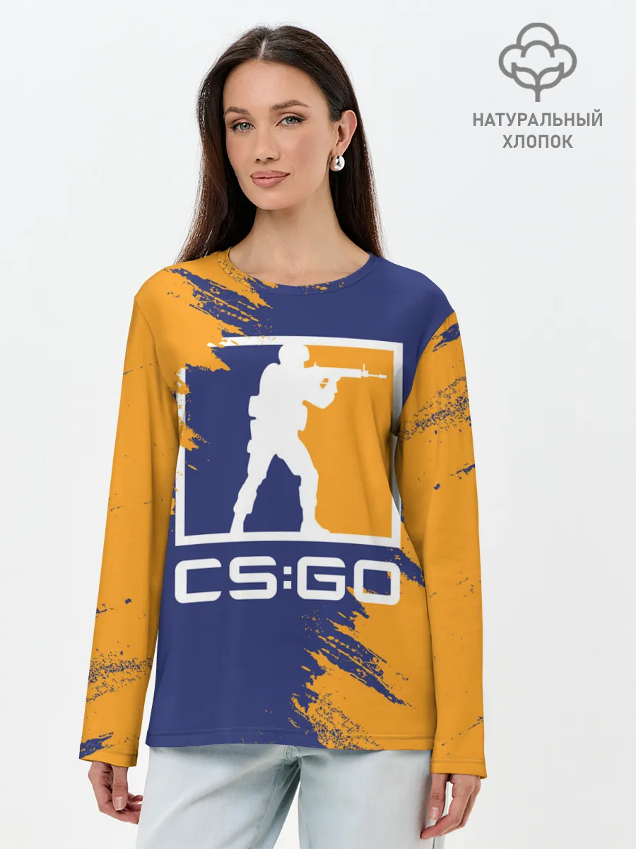Лонгслив женский. Хлопок / CS:GO