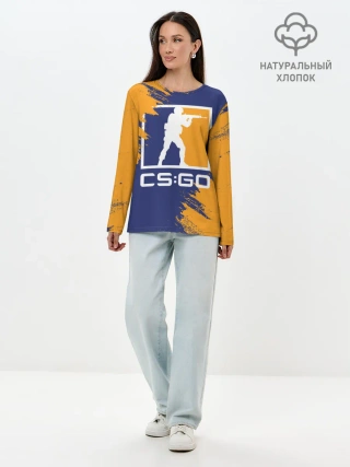 Лонгслив женский. Хлопок / CS:GO