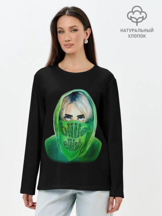 Лонгслив женский. Хлопок / Billie Eilish