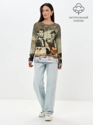 Лонгслив женский. Хлопок / Pulp fiction in Russia