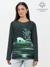 Лонгслив женский. Хлопок / ОЛЕНЬ