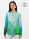 Лонгслив женский. Хлопок / GEOMETRY