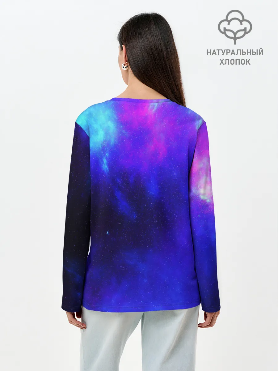 Лонгслив женский. Хлопок / СЕВЕРНОЕ СИЯНИЕ