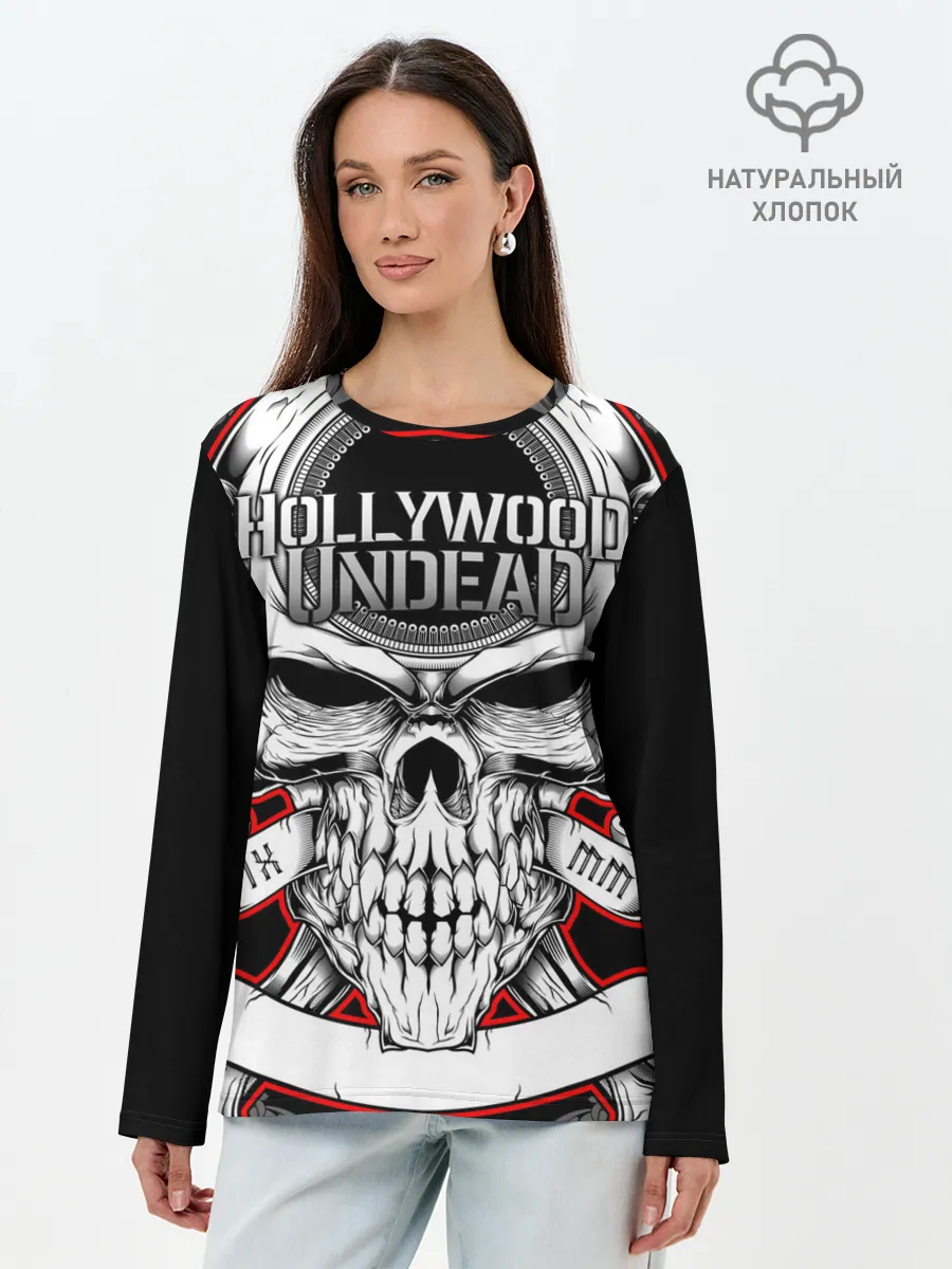 Лонгслив женский. Хлопок / Hollywood Undead