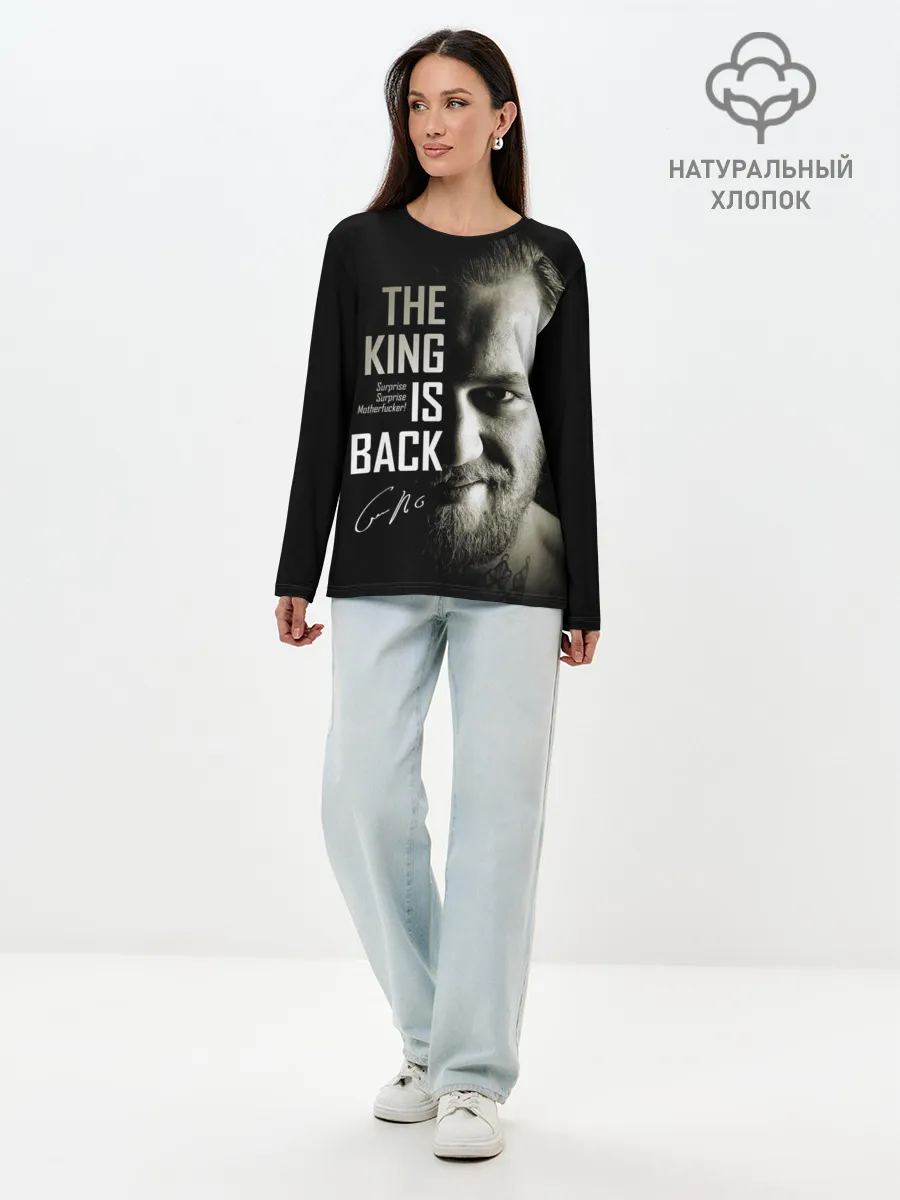 Лонгслив женский. Хлопок / Конор Макгрегор