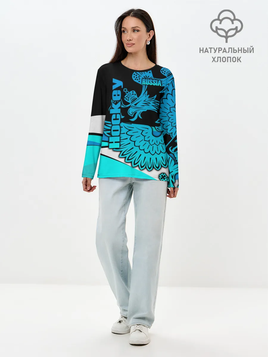 Лонгслив женский. Хлопок / Hockey