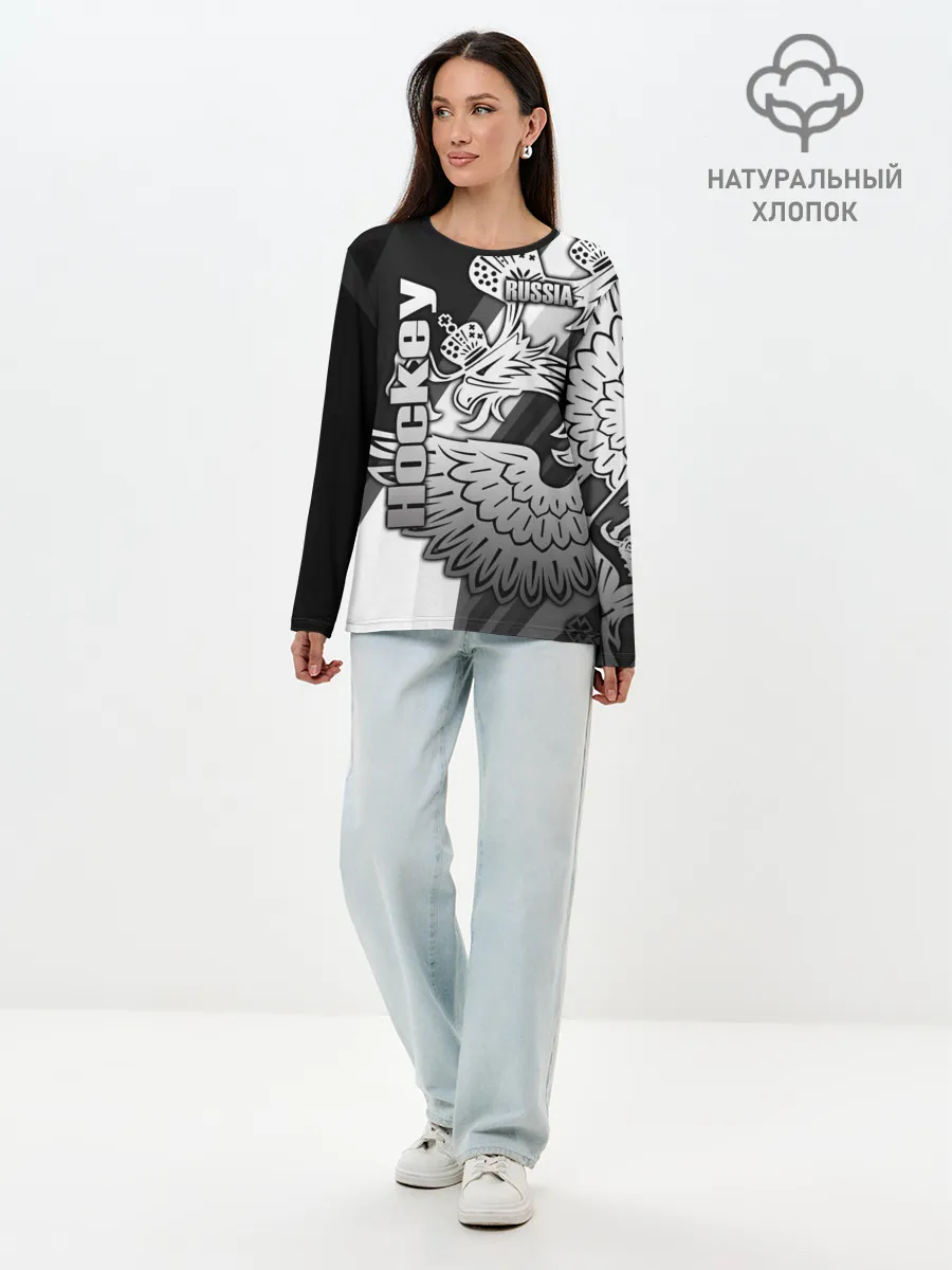 Лонгслив женский. Хлопок / Hockey