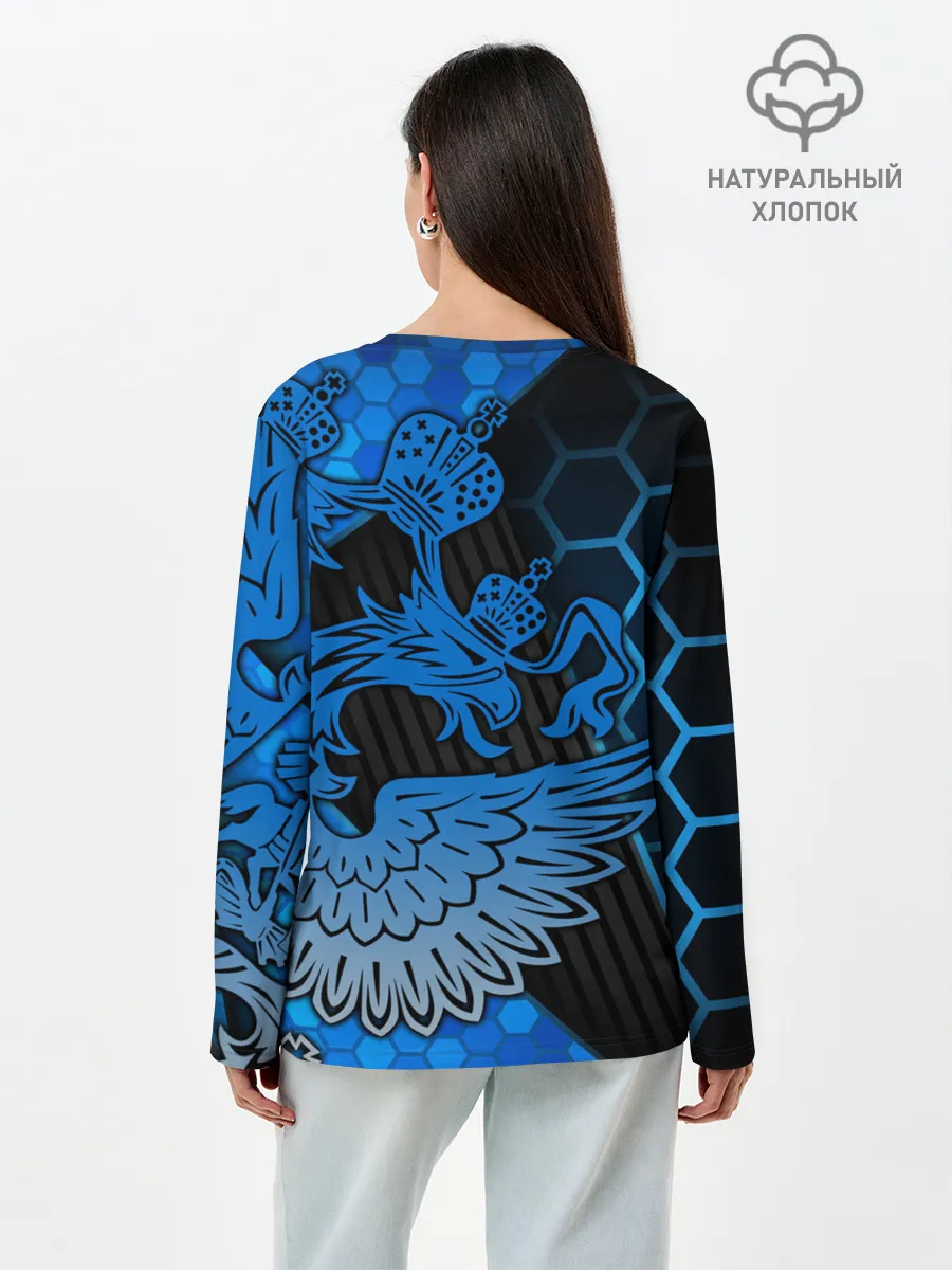 Лонгслив женский. Хлопок / Хоккей