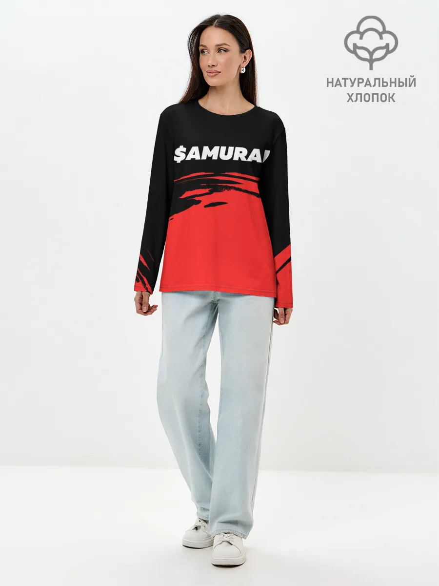 Лонгслив женский. Хлопок / $AMURAI - GAYAZOV$ BROTHER$