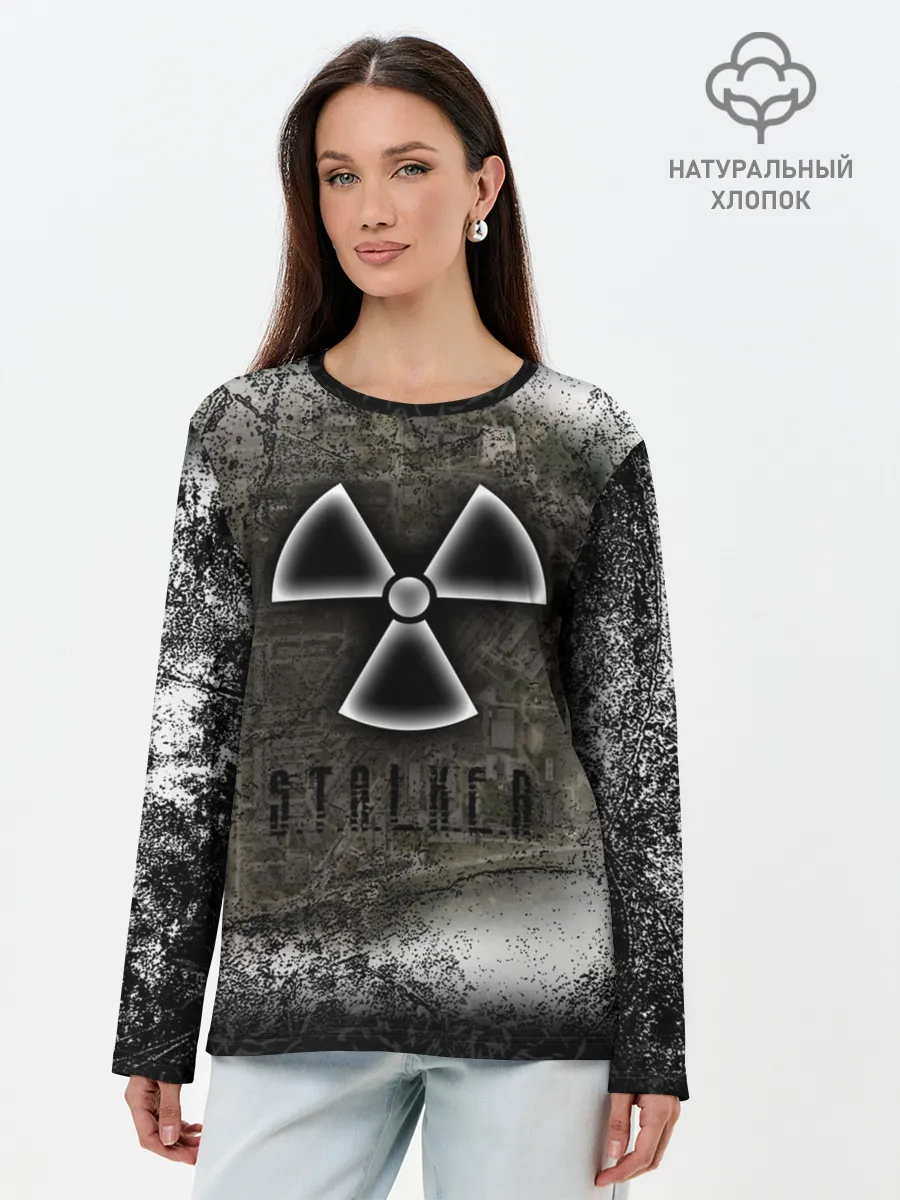 Лонгслив женский. Хлопок / Stalker Припять