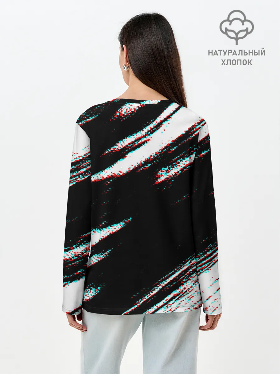 Лонгслив женский. Хлопок / Samurai | Glitch.