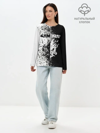 Лонгслив женский. Хлопок / Cyberpunk 2077 | Samurai.