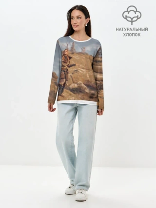 Лонгслив женский. Хлопок / Horizon Zero Dawn