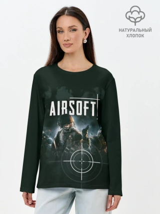 Лонгслив женский. Хлопок / AIRSOFT