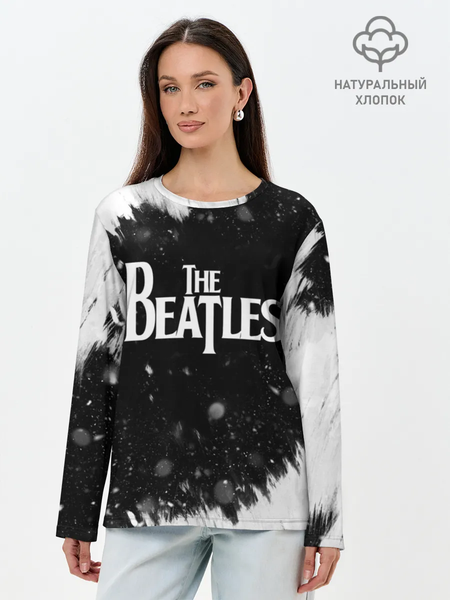 Лонгслив женский. Хлопок / The Beatles BW