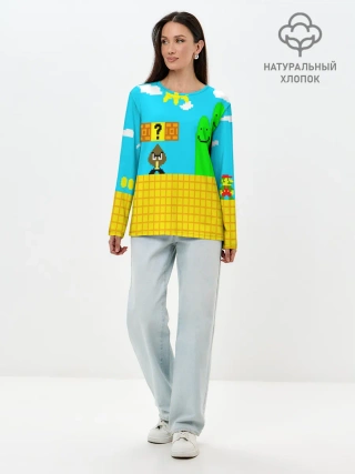 Лонгслив женский. Хлопок / MARIO